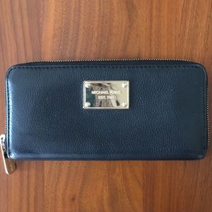 Michael Kors Black Wallet with Gold Accents